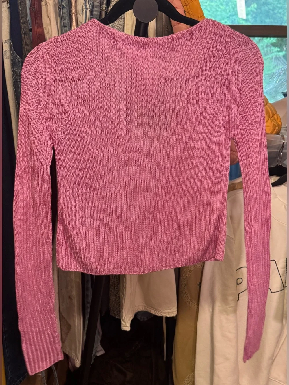 NWT Free People Game On Cardigan - Butterfly Blush pink - XS